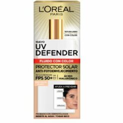 L'Oréal Paris UV Defender Fluido Tono Claro FPS50+