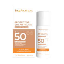 Lucy Anderson Protector Solar Facial FPS50 con Color Tono Medio